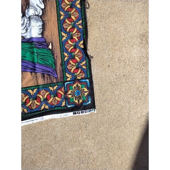 Vtg Cranston Print Works Fabric Panel Nativity 2004 Manger Christmas Sewing - Picture 4 of 5